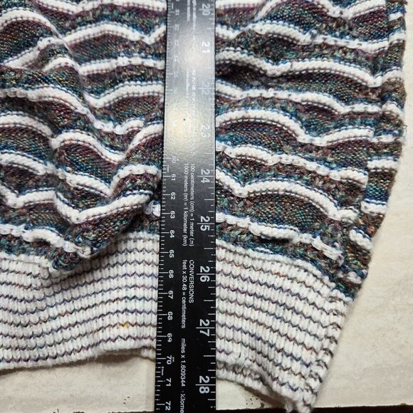 Vintage Megalos 3D Sweater Men LT Large Tall Multicolor Textured 80s Grandpa USA - Picture 8 of 11